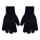 BBQ Gloves Fireproof Heat Resistant Prevent Slip Grilling Gloves for Microwave Oven Barbecue Baking Black In Australia - Darrahopens