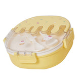 Bento Lunch Box for Kids Adults 3 Compartment Plastic Cute Ice Cream Lunch Snack Containers with Fork and Spoon for School Work Travel Yellow In Australia - Darrahopens