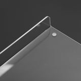 Acrylic Cutting Board Non Slip Clear Cutting Board with Counter Lip for Kitchen Counter 45x35x3CM