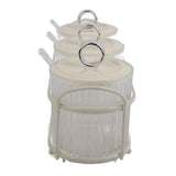 Spice Box Set Nordic Style Visual Innovative Household Movable Kitchen Spice Pot with Iron Rack and Spoon 3PCS Set In Australia - Darrahopens