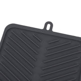 Silicone Drainage Pad Multipurpose Waterproof Collapsible Heat Resistance Thicken Silicone Dish Drying Mat for Kitchen Bar