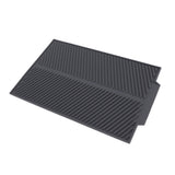 Silicone Dish Drying Mat Anti Slip Shock Proof Easy To Clean Kitchen Counter Drying Mat for Dish Bowl Fork L 43x33.5cm