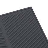 Silicone Dish Drying Mat Anti Slip Shock Proof Easy To Clean Kitchen Counter Drying Mat for Dish Bowl Fork L 43x33.5cm
