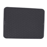 Rectangular Silicone Dish Drying Mat Heat Insulation Anti Slip Dish Drying Mat with Built in Drain Lip for Kitchen Counter Large Size In Australia - Darrahopens