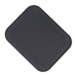 Rectangular Silicone Dish Drying Mat Heat Insulation Anti Slip Dish Drying Mat with Built in Drain Lip for Kitchen Counter Large Size