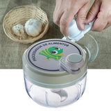 Manual Garlic Chopper Highly Efficient Multifunctional Safe Sturdy Durable Small Size Manual Garlic Masher for Home Green