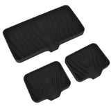 Kitchen Soap Tray Countertop Silicone Sink Deflector Sponge Holder for Bathroom Toilet Black