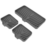 Kitchen Soap Tray Countertop Silicone Sink Deflector Sponge Holder for Bathroom Toilet Grey In Australia - Darrahopens