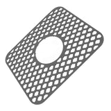 Sink Protector for Kitchen Silicone Non Slip Heat Resistant Mat for Bottom of Center Drain Sink Farmhouse Stainless Steel Porcelain Sink Grey In Australia - Darrahopens