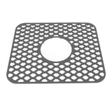 Sink Protector for Kitchen Silicone Non Slip Heat Resistant Mat for Bottom of Center Drain Sink Farmhouse Stainless Steel Porcelain Sink Grey In Australia - Darrahopens