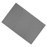 3 Fold Counter Foldable Drying Mat Silicone Fast Drying Waterproof Reusable Drying Kitchen Mat for Kitchen Bathroom Grey