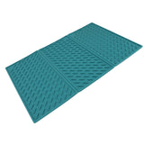 3 Fold Counter Foldable Drying Mat Silicone Fast Drying Waterproof Reusable Drying Kitchen Mat for Kitchen Bathroom Green