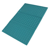 3 Fold Counter Foldable Drying Mat Silicone Fast Drying Waterproof Reusable Drying Kitchen Mat for Kitchen Bathroom Green