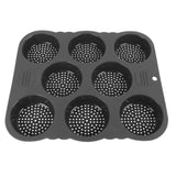 Hamburger Bun Mold Silicone 8 Cavity Easy Release Heat Resistant Hamburger Bread Bakery Pan for Kitchen In Australia - Darrahopens