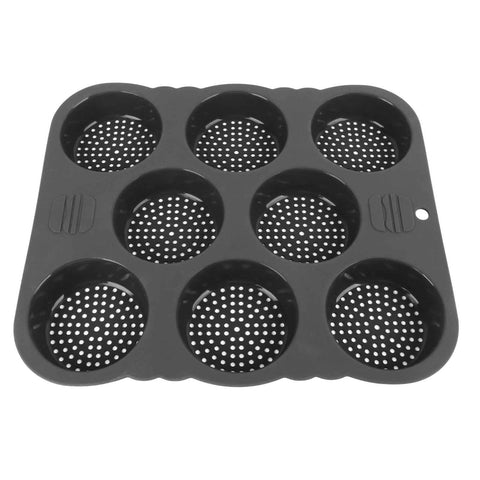 Hamburger Bun Mold Silicone 8 Cavity Easy Release Heat Resistant Hamburger Bread Bakery Pan for Kitchen In Australia - Darrahopens