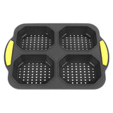 4 Grid Silicone Loaf Pan Baking Pan for Baking French Baguettes Hot Dog Buns Bread Mold Nonstick Dishwasher Safe Heat Resistant In Australia - Darrahopens
