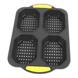 4 Grid Silicone Loaf Pan Baking Pan for Baking French Baguettes Hot Dog Buns Bread Mold Nonstick Dishwasher Safe Heat Resistant In Australia - Darrahopens