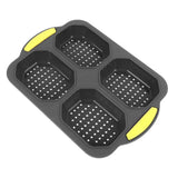 4 Grid Silicone Loaf Pan Baking Pan for Baking French Baguettes Hot Dog Buns Bread Mold Nonstick Dishwasher Safe Heat Resistant In Australia - Darrahopens