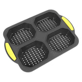 4 Grid Silicone Loaf Pan Baking Pan for Baking French Baguettes Hot Dog Buns Bread Mold Nonstick Dishwasher Safe Heat Resistant In Australia - Darrahopens
