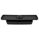 Faucet Splash Proof Draining Rack Silicone Foldable Faucet Handle Drip Catcher Tray Drainer Shelf Basket for Kitchen Black In Australia - Darrahopens