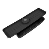Faucet Splash Proof Draining Rack Silicone Foldable Faucet Handle Drip Catcher Tray Drainer Shelf Basket for Kitchen Black In Australia - Darrahopens