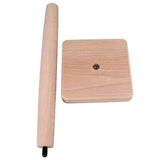 Wooden Paper Towel Holder Countertop Farmhouse Standing Paper Towel Organizer Roll Dispenser with Non Slip Base for Kitchen Living Room In Australia - Darrahopens