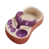 Ceramic French Fries Dish Cute Flip Flops French Fries Plate Cute Ceramic Bowl Flip Flops Shaped Snack Chip Soy Sauce Serving Dish Bowl Plate Purple In Australia - Darrahopens