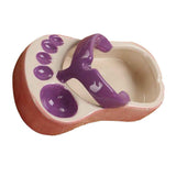 Ceramic French Fries Dish Cute Flip Flops French Fries Plate Cute Ceramic Bowl Flip Flops Shaped Snack Chip Soy Sauce Serving Dish Bowl Plate Purple In Australia - Darrahopens