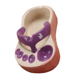 Ceramic French Fries Dish Cute Flip Flops French Fries Plate Cute Ceramic Bowl Flip Flops Shaped Snack Chip Soy Sauce Serving Dish Bowl Plate Purple In Australia - Darrahopens