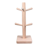 Mug Holder Tree Wood Hanger Stand with 6 Hooks Weighted Base Anti Slip Coffee Mug Rack for Kitchen Counter Cabinet In Australia - Darrahopens