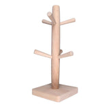 Mug Holder Tree Wood Hanger Stand with 6 Hooks Weighted Base Anti Slip Coffee Mug Rack for Kitchen Counter Cabinet In Australia - Darrahopens