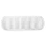 Counter Silicone Drainage Tray Food Grade Skid Resistance Frosted Bottom Silicone Dish Drying Mat for Bathroom White In Australia - Darrahopens