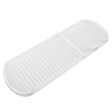 Counter Silicone Drainage Tray Food Grade Skid Resistance Frosted Bottom Silicone Dish Drying Mat for Bathroom White In Australia - Darrahopens