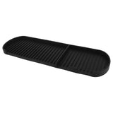 Counter Silicone Drainage Tray Food Grade Skid Resistance Frosted Bottom Silicone Dish Drying Mat for Bathroom Black