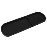Counter Silicone Drainage Tray Food Grade Skid Resistance Frosted Bottom Silicone Dish Drying Mat for Bathroom Black