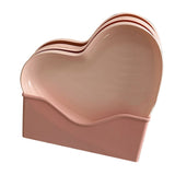 Serving Platter Heart Shape Dinner Plate Plastic Easy to Clean Versatile Kitchen Dinnerware for Party Gathering Wedding 5 Platters with Holder