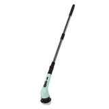 Electric Handheld Brush Adjustable Extension Handle Powerful Highly Efficient Labor Saving Electric Spin Scrubber for Bathroom Kitchen 9 Heads Green