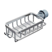 Kitchen Faucet Organizer Multifunctional Rustproof Sponge Dish Soap Brush Sink Caddy Holder with Drip Tray Silver In Australia - Darrahopens