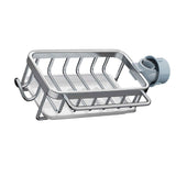 Kitchen Faucet Organizer Multifunctional Rustproof Sponge Dish Soap Brush Sink Caddy Holder with Drip Tray Silver In Australia - Darrahopens