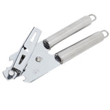 Manual Can Opener Handheld Stainless Steel Effortless Operation Multifunctional Can Bottle Opener for Home Kitchen Stainless Steel Handle