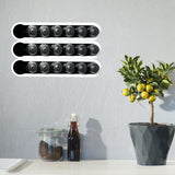 Coffee Capsule Holder Acrylic Holds 6 Capsule Black Wall Hanging Coffee Capsule Storage Rack for Kitchen Cabinet