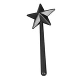 Salt and Pepper Shaker Wand ABS 3 Holes Refillable Spice Tool Seasoning Shaker Wand for Halloween Christmas Kitchen Accessories Black