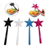 Salt and Pepper Shaker Wand ABS 3 Holes Refillable Spice Tool Seasoning Shaker Wand for Halloween Christmas Kitchen Accessories Black