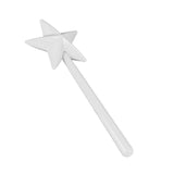 Salt and Pepper Shaker Wand ABS 3 Holes Refillable Spice Tool Seasoning Shaker Wand for Halloween Christmas Kitchen Accessories White