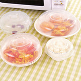 Microwave Safe Cover Dish Lid Plate Lid for Heating Food Heat Resistant Vegetable Cover Hot Food Cover L Size