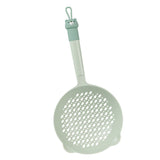 Ladle Fine Mesh Strainer Durable Nylon PVC Handle Heat Resistant Large Capacity Versatile Spoon Ladle for Kitchen Green