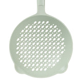 Ladle Fine Mesh Strainer Durable Nylon PVC Handle Heat Resistant Large Capacity Versatile Spoon Ladle for Kitchen Green