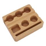 Reusable Coffee Capsule Refill Kit 60PCS 37mm Aluminum Foil Seals Lid with Wooden Holder Brush Spoon for Nespresso Original Coffee Pods In Australia - Darrahopens