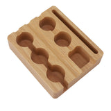 Reusable Coffee Capsule Refill Kit 60PCS 37mm Aluminum Foil Seals Lid with Wooden Holder Brush Spoon for Nespresso Original Coffee Pods