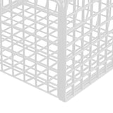 Wall Mounted Storage Basket No Drilling Adhesive Metal Wire Hanging Basket for Kitchen Food Pantry Bathroom Organization White